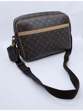 Louis Vuitton Monogram Reporter GM Messenger Bag – Classic Crossbody Travel Bag